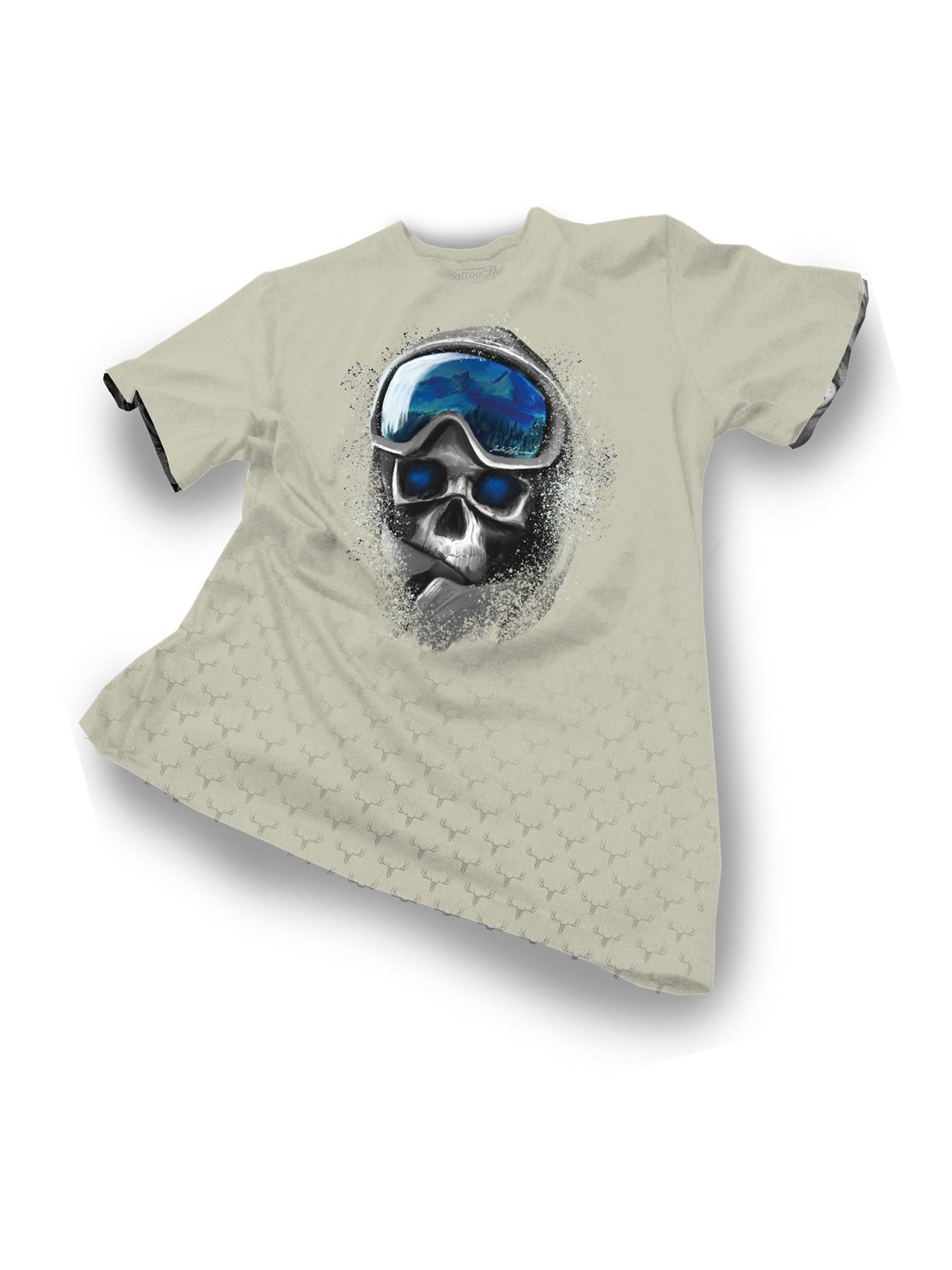 ANDRÉ ZECHMANN Ice Cold Skull Herren T-Shirt 1