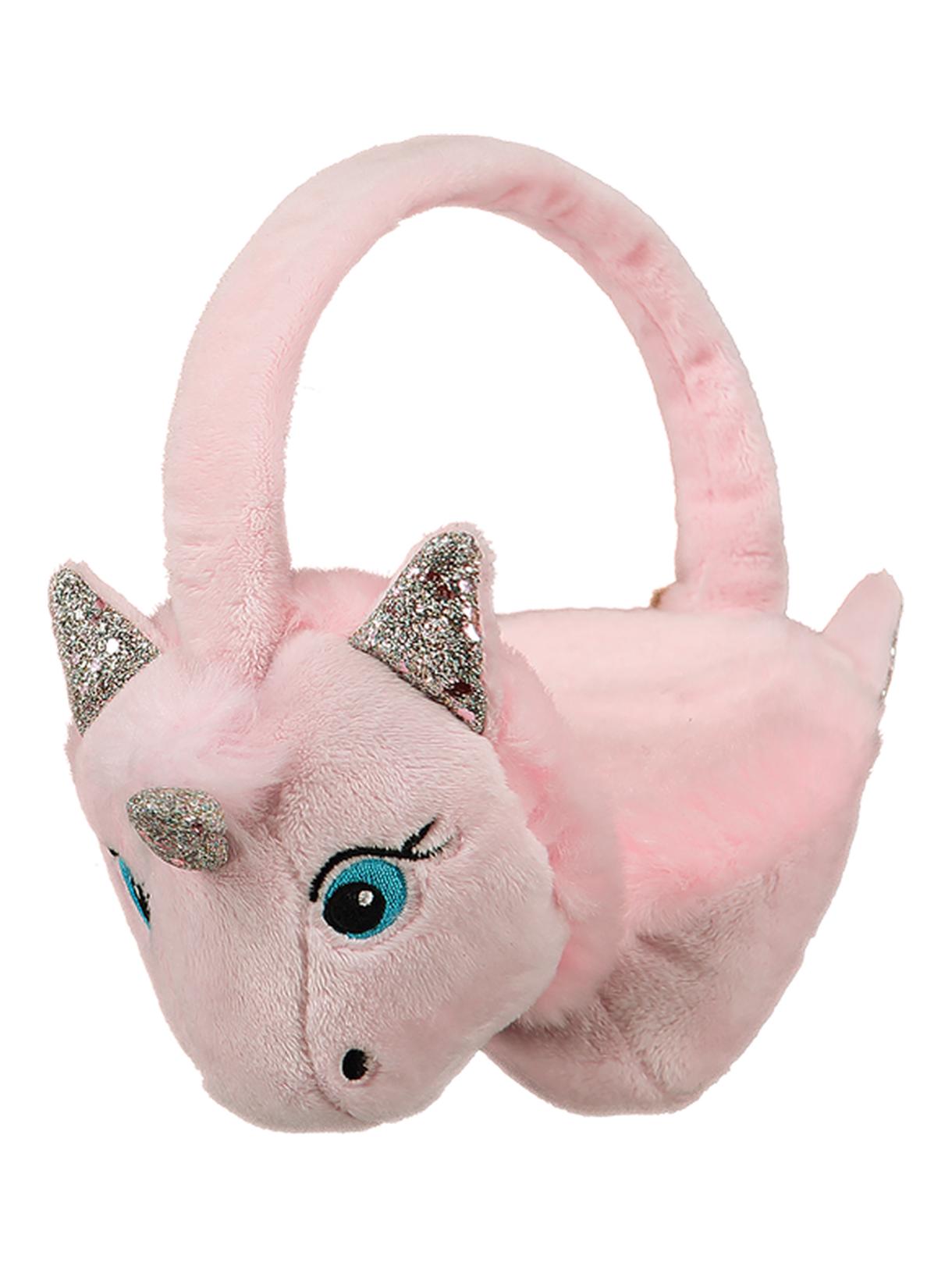 Mädchen Einhorn Ohrenschützer mit Kunstfell 1