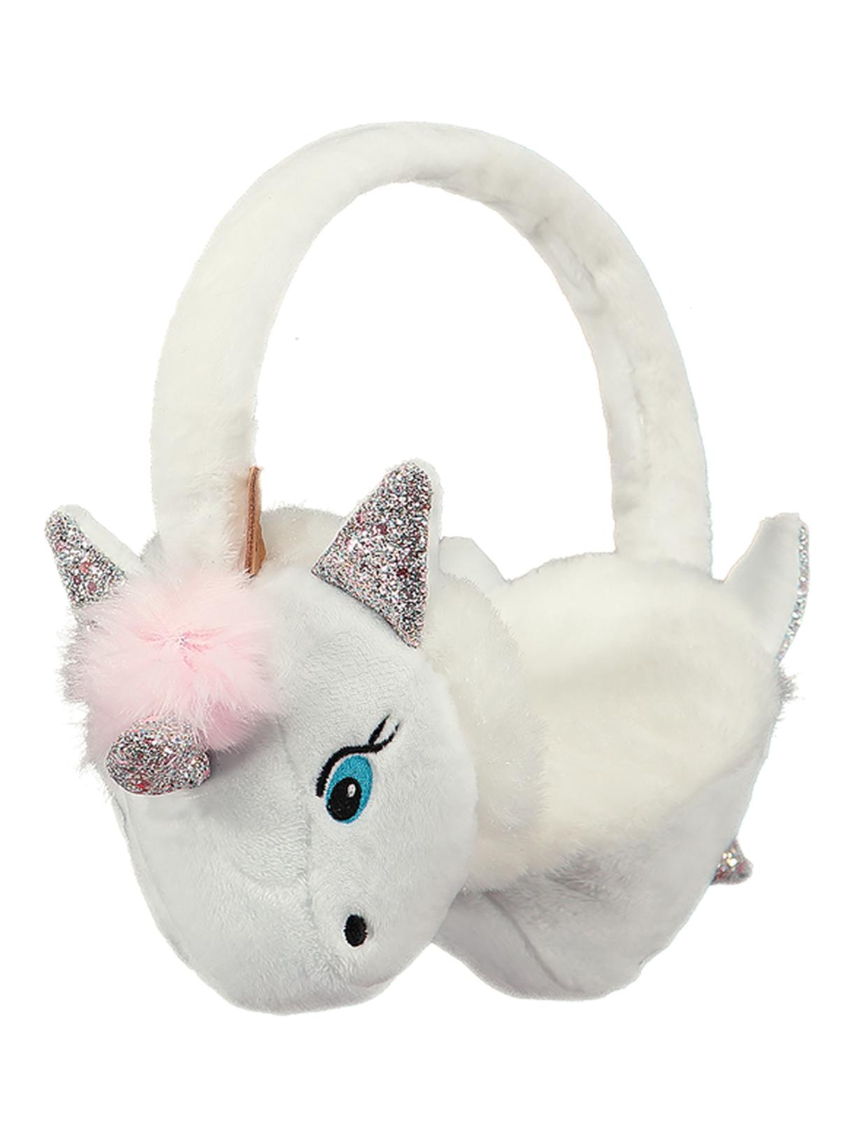 Mädchen Einhorn Ohrenschützer mit Kunstfell 1