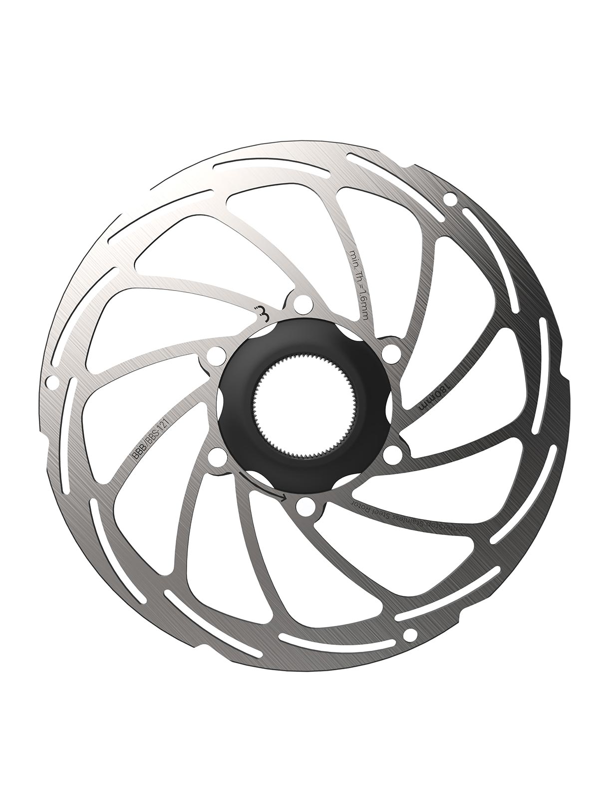BBS-121 CENTERSTOP Bremsscheibe mit Centerlock, 180 MM 1