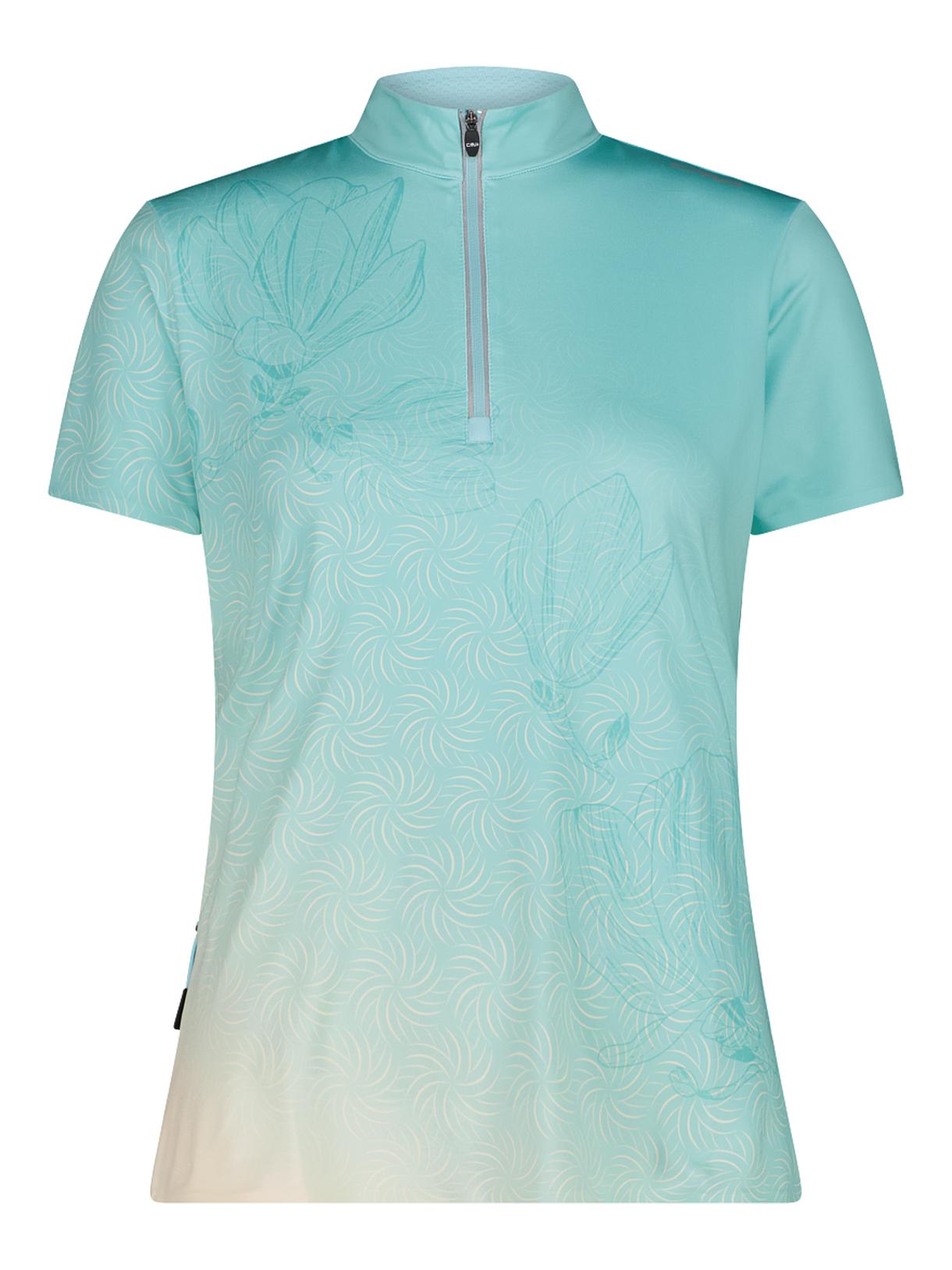 Damen Bike T-Shirt mit Blumenprint und Dry Function 1