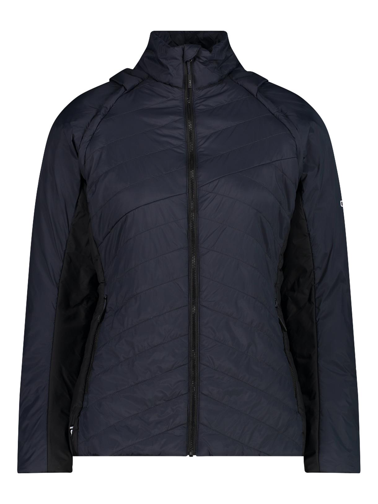 Damen Daunen Jacke mit abnehmbaren Ärmeln grau 1