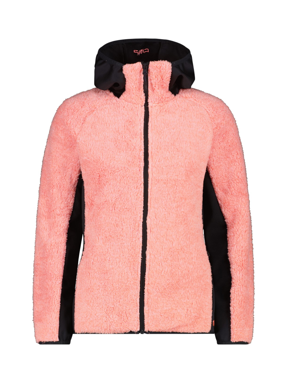 Damen Highloft Fleece Jacke mit Kapuze 1