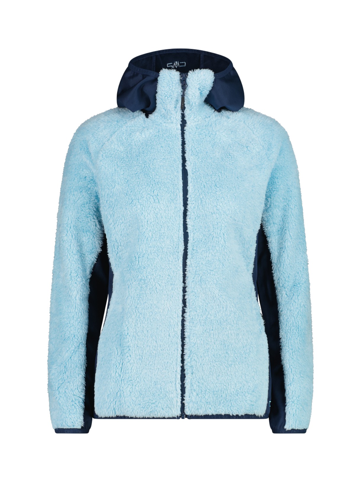 Damen Highloft Fleece Jacke mit Kapuze 1