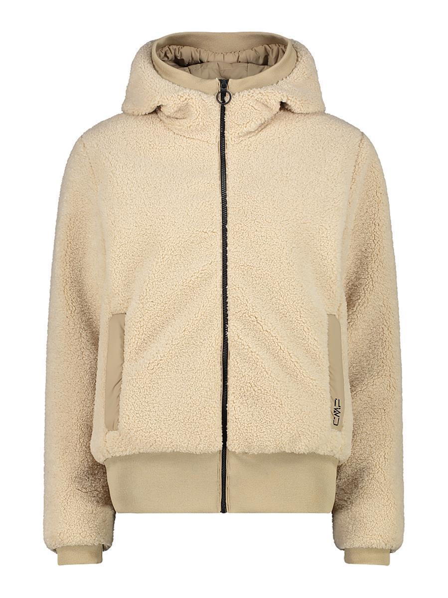 Damen Jacke aus Teddy Fur mit Kapuze 1