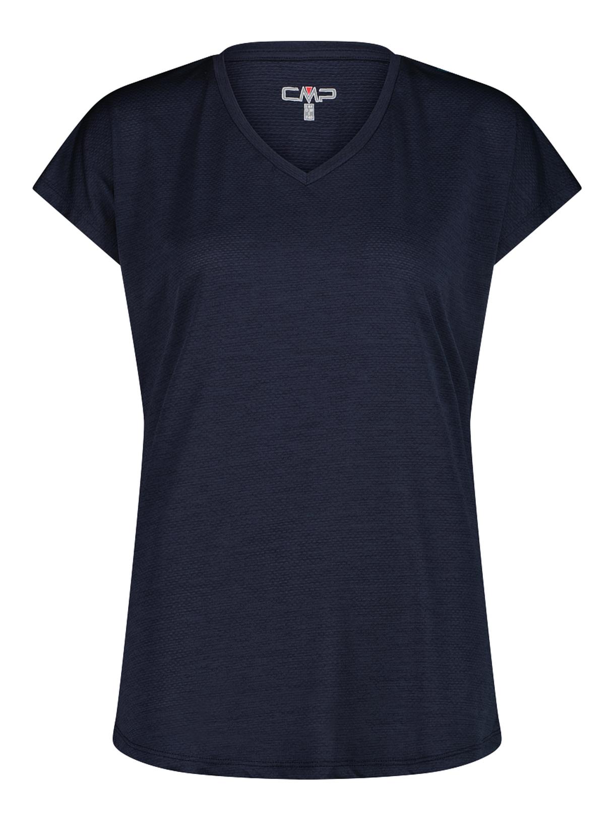 Damen Jersey T-Shirt mit V-Ausschnitt und Dry Function 1