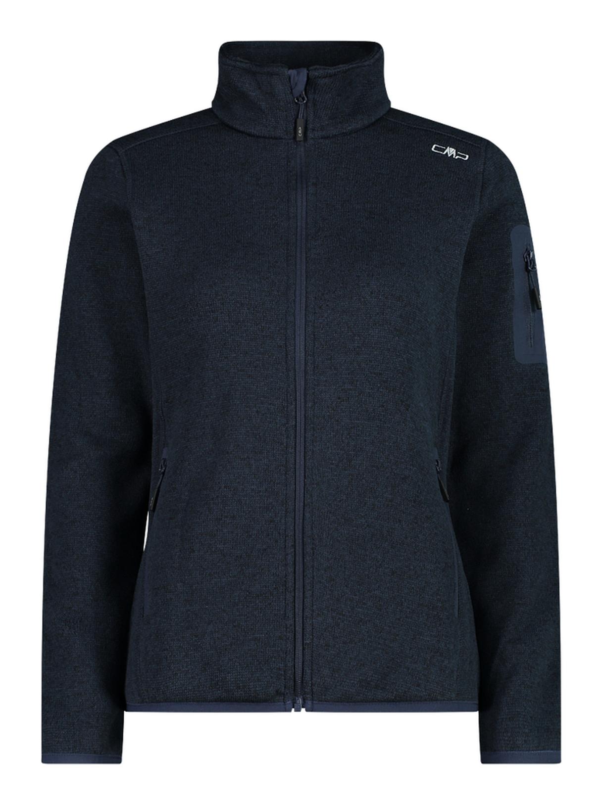 Damen Knit-Tech Fleecejacke Meliert 1