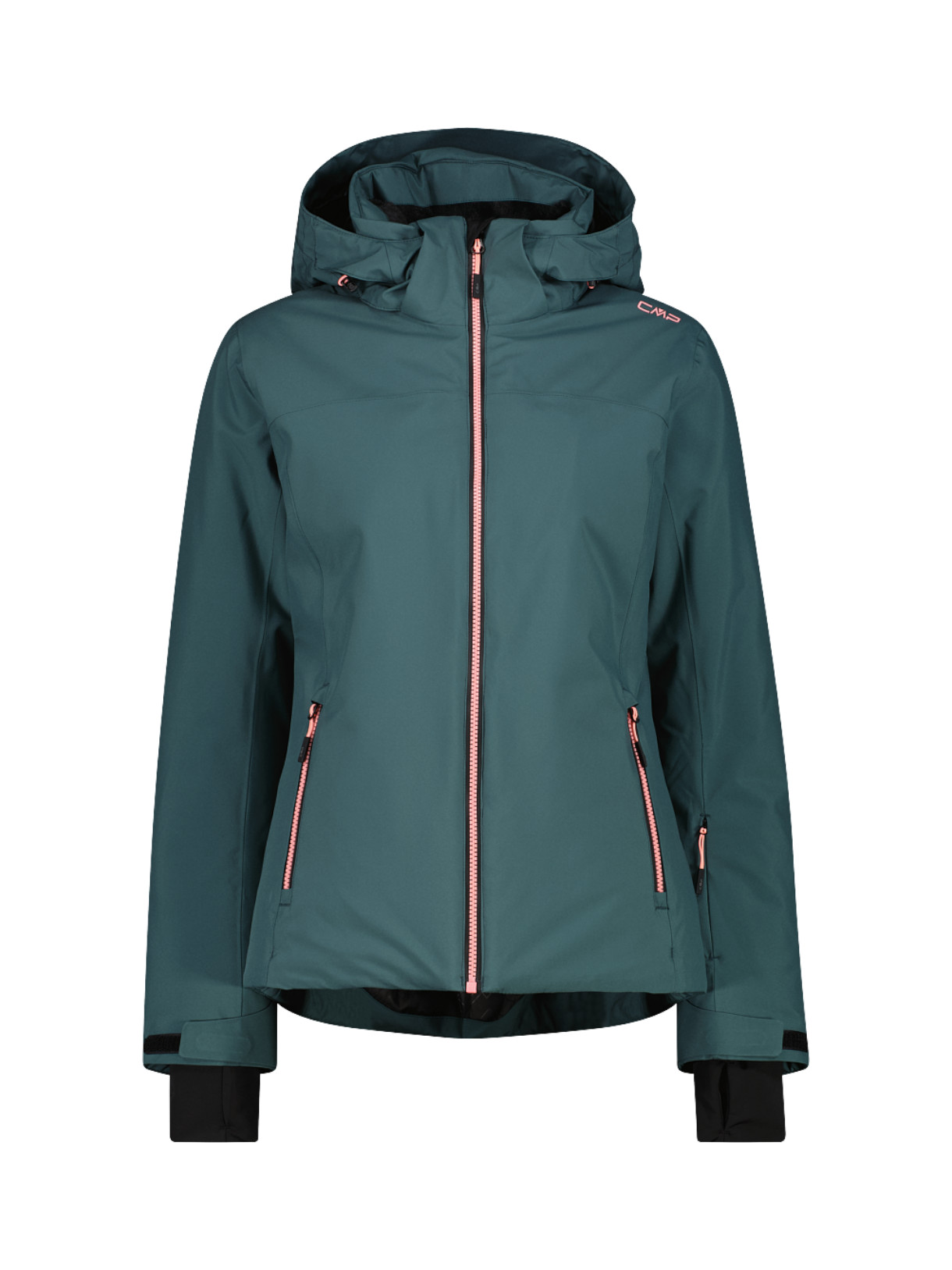 Damen Skijacke aus Twill mit abnehmbarer Kapuze 1