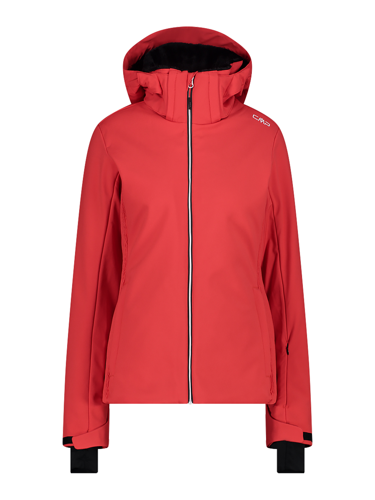 Damen Softshell Skijacke mit abnehmbarer Kapuze 1