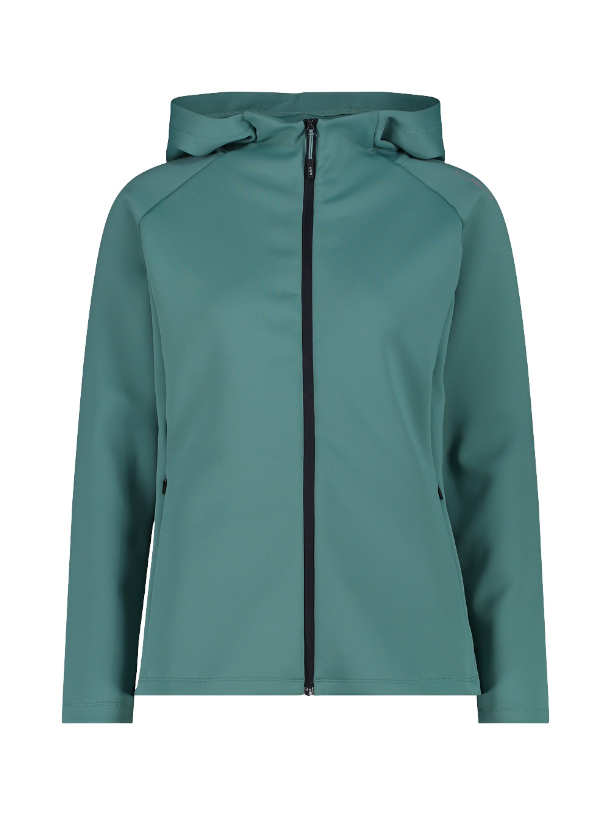 Damen Sweat Jacke mit Kapuze aus 4-Wege-Stretch 1