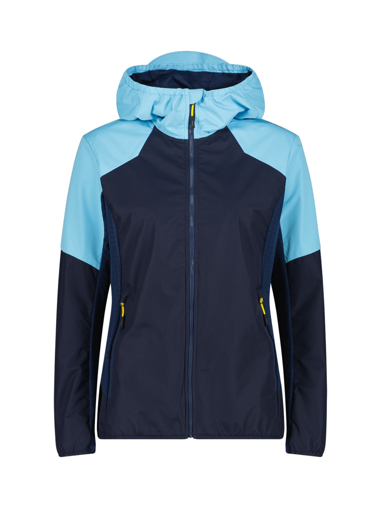 Damen Unlimitech Shell Jacke Clima Protect mit Kapuze blau 1