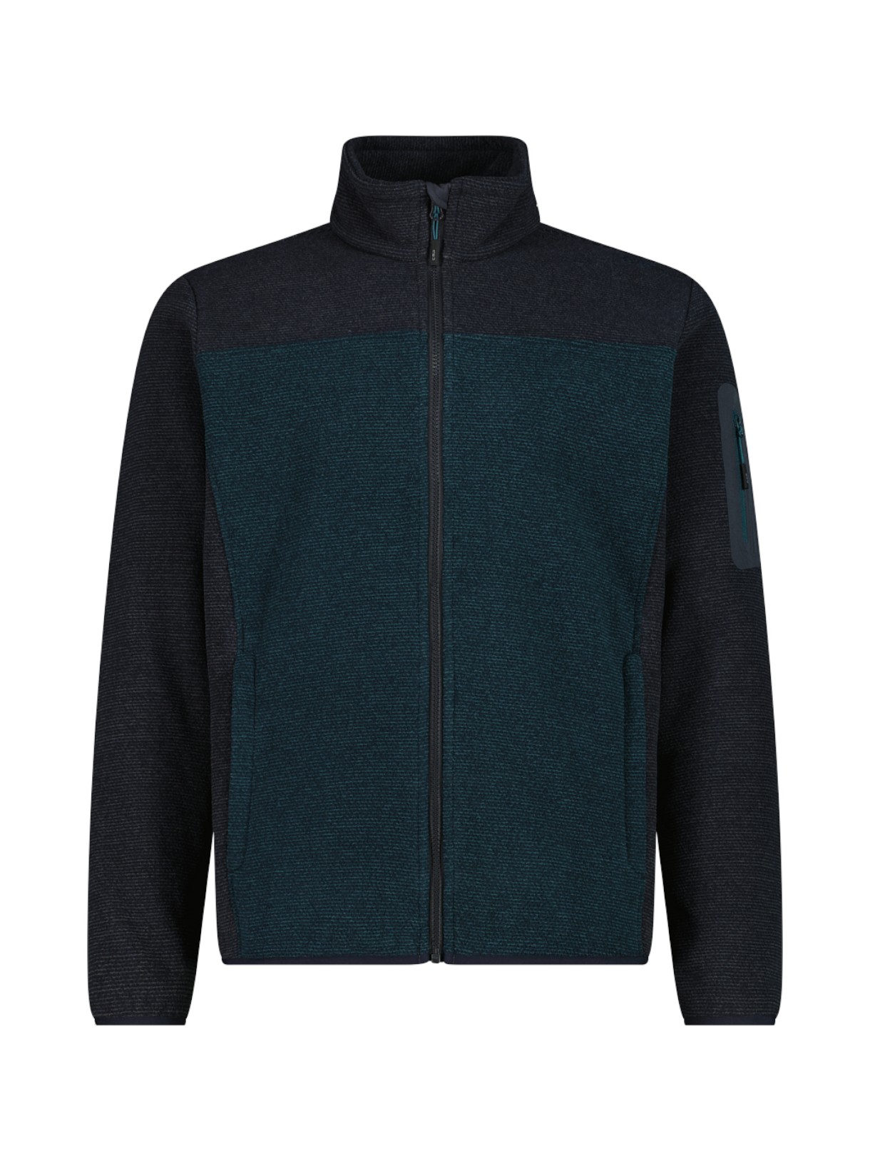 Herren Fleece Jacquard-Knit-Tech Outdoor Jacke 1