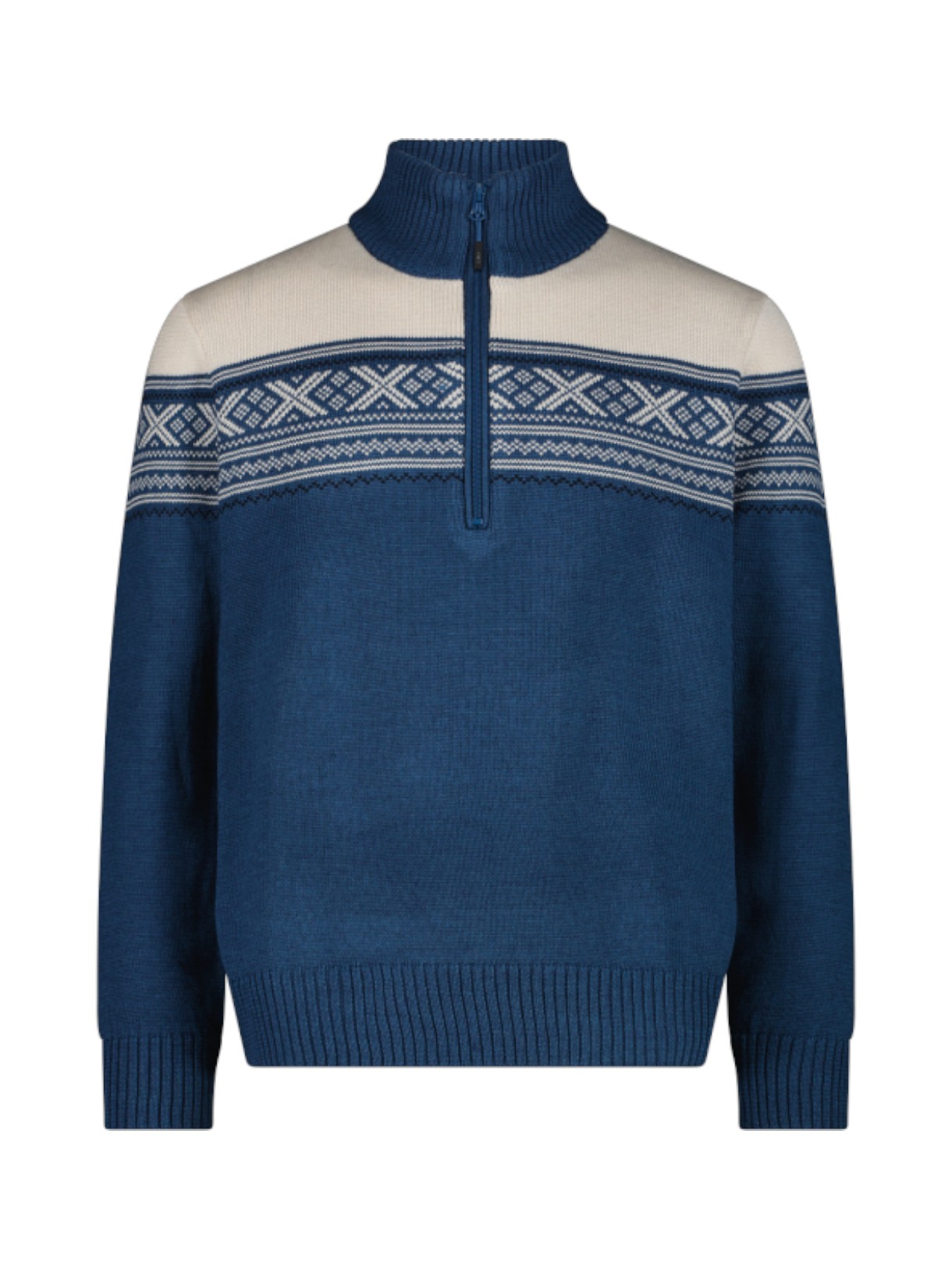 Herren Knitted Pullover Half Zip mit Wolle 1