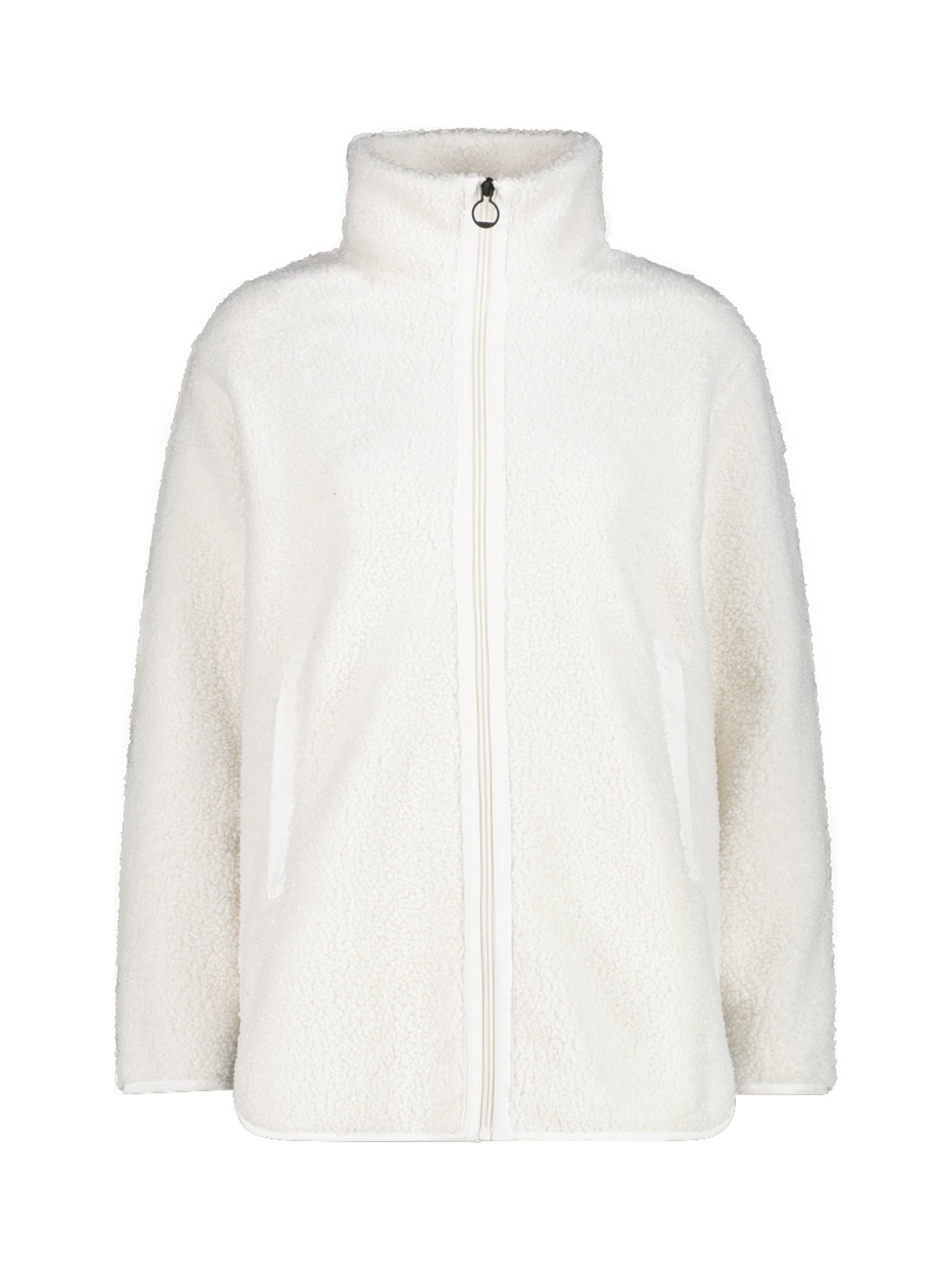 HighLoft Damen Sweat Jacke mit Kunstpelz weiss 1