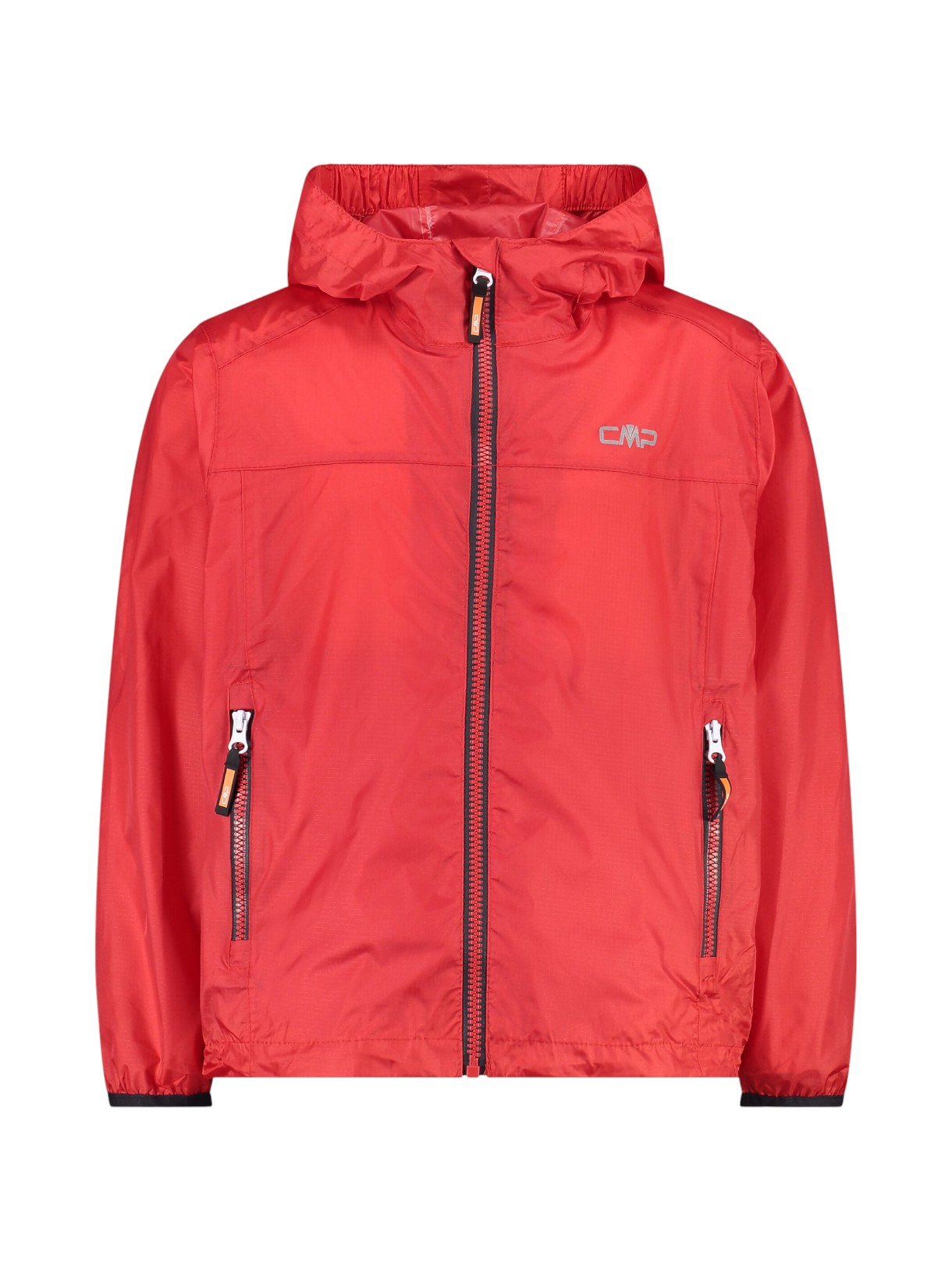Kinder Regenjacke mit Kapuze und Pack Pocket 1