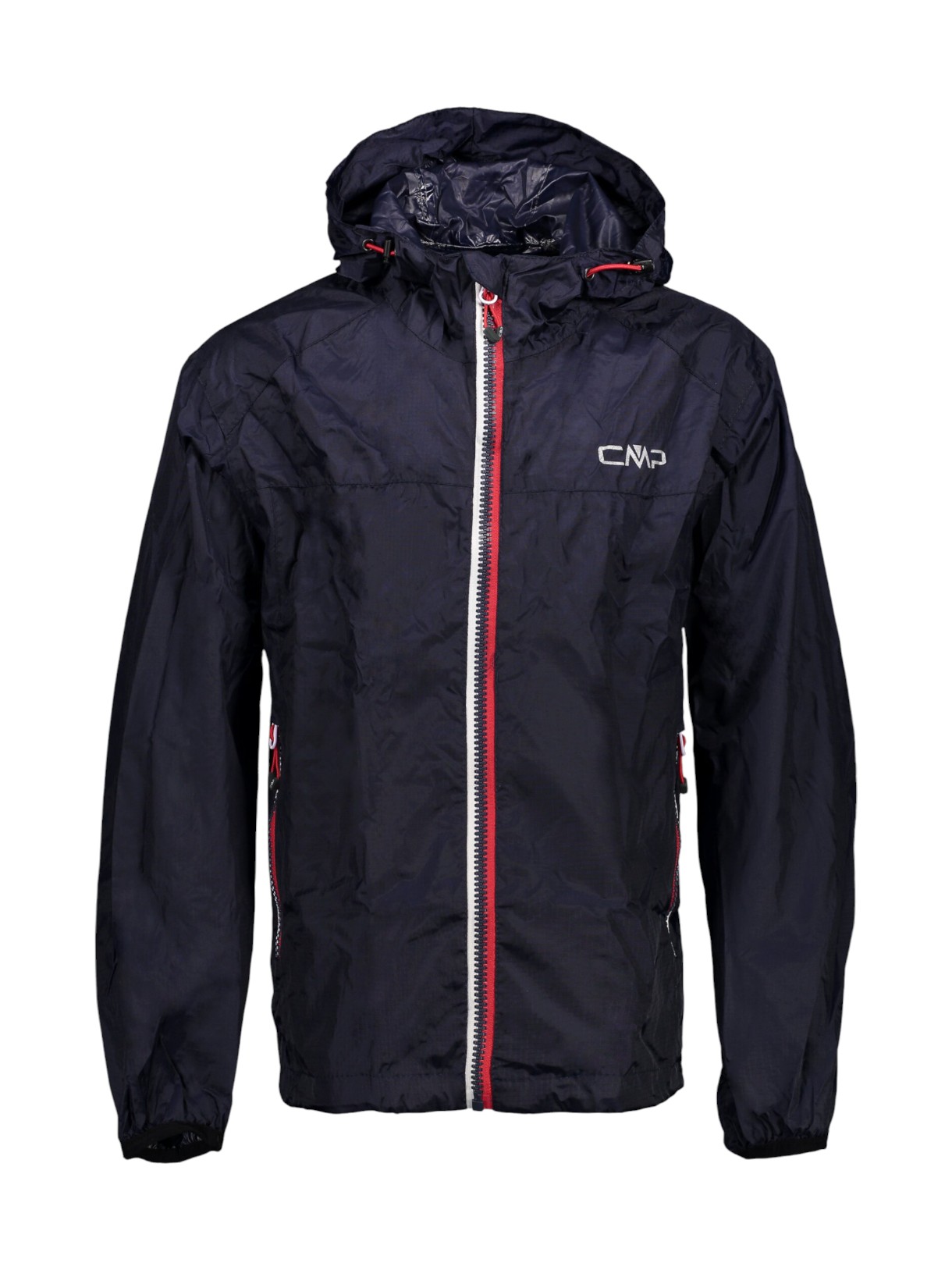 Kinder Regenjacke mit Kapuze und Pack Pocket 1