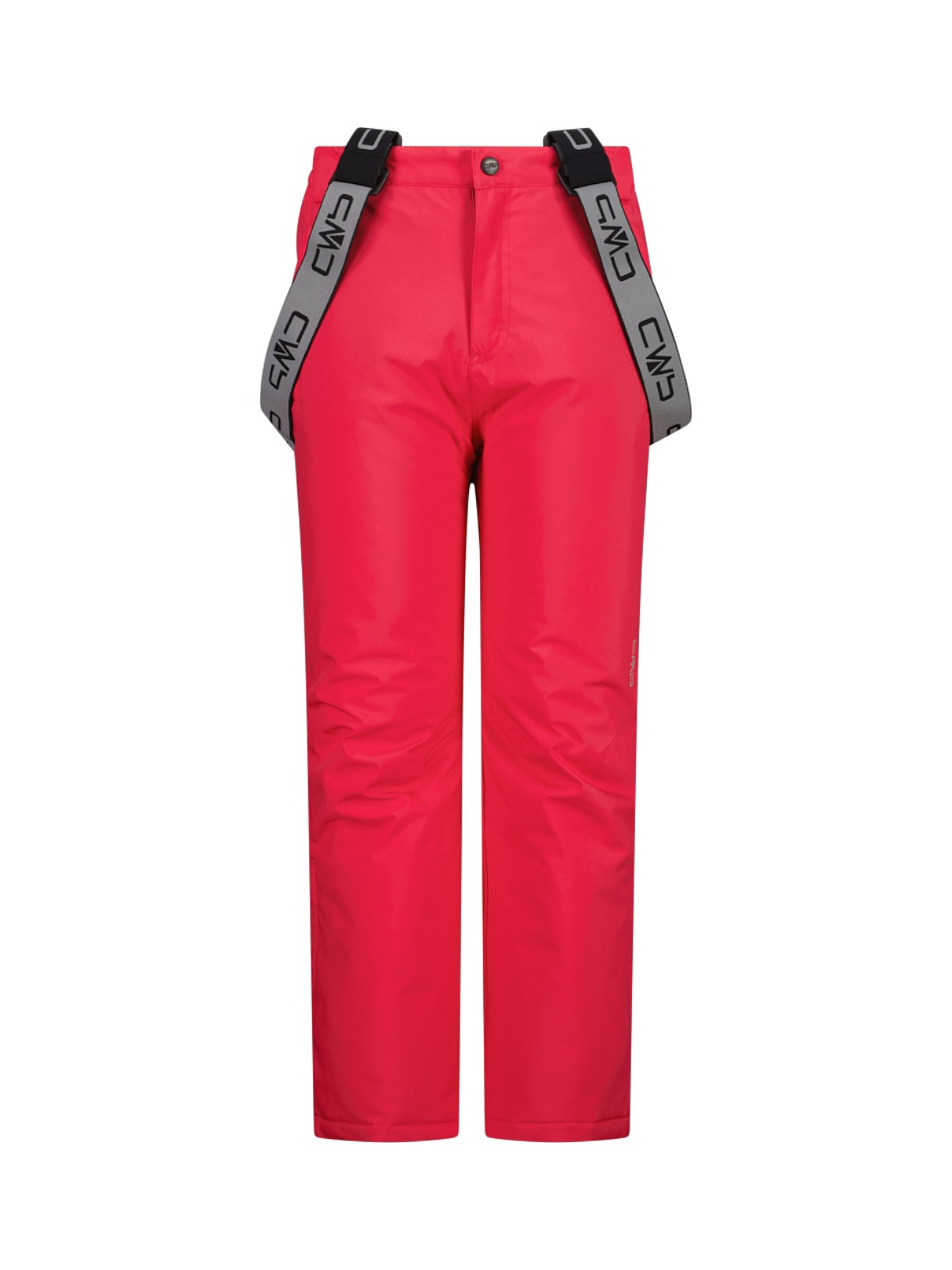 Kinder Skihose Clima Protect mit abnehmbaren Trägern pink 1