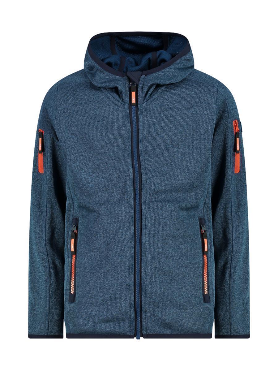 Kinder Jacke mit Kapuze aus Knit Tech Fleece 1