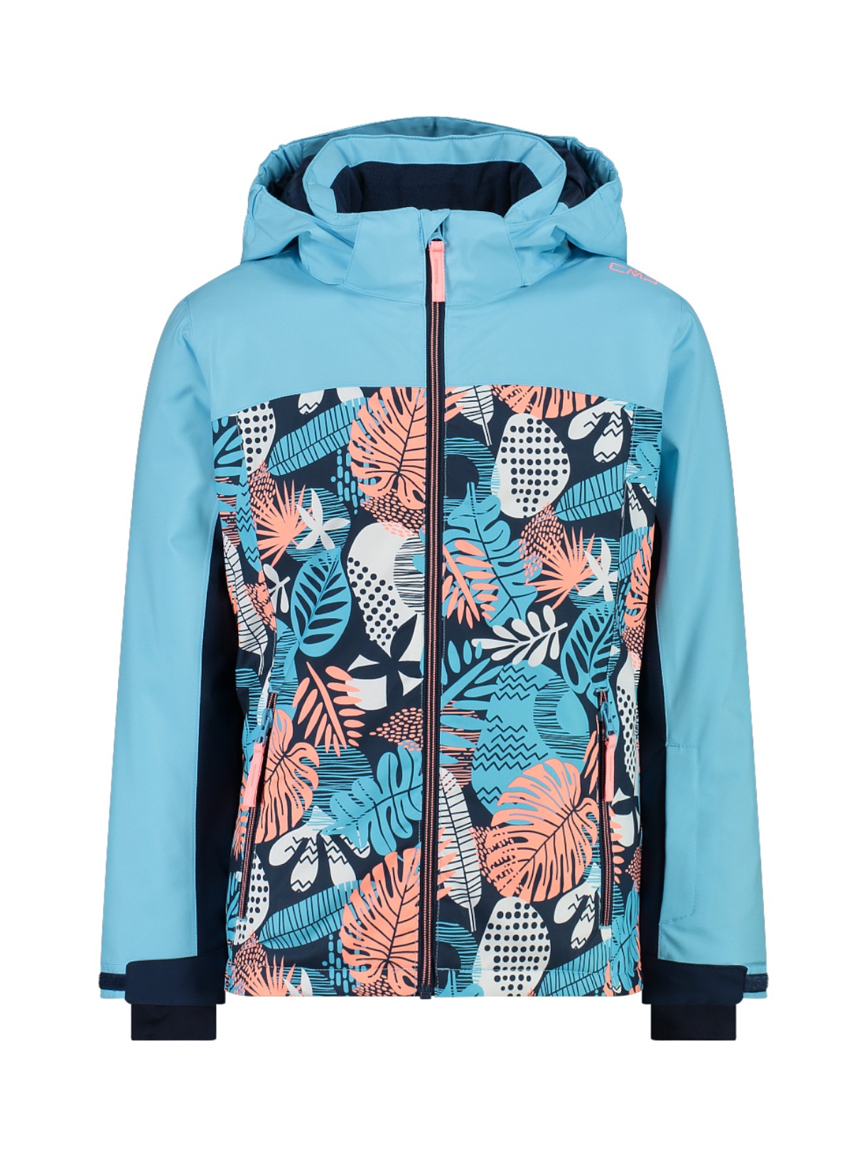 Mädchen Skijacke Clima-Protect mit abnehmbarer Kapuze 1