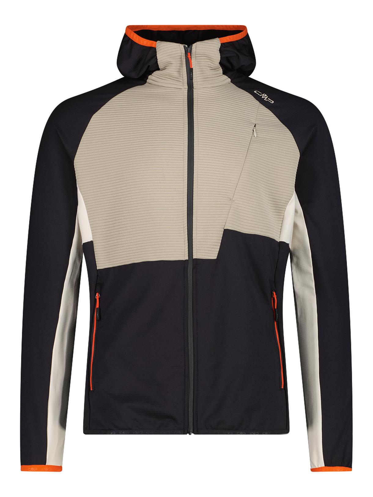 Unlimitech Herren Outdoor Jacke aus Micro Grid Tech Fleece mit Kapuze 1