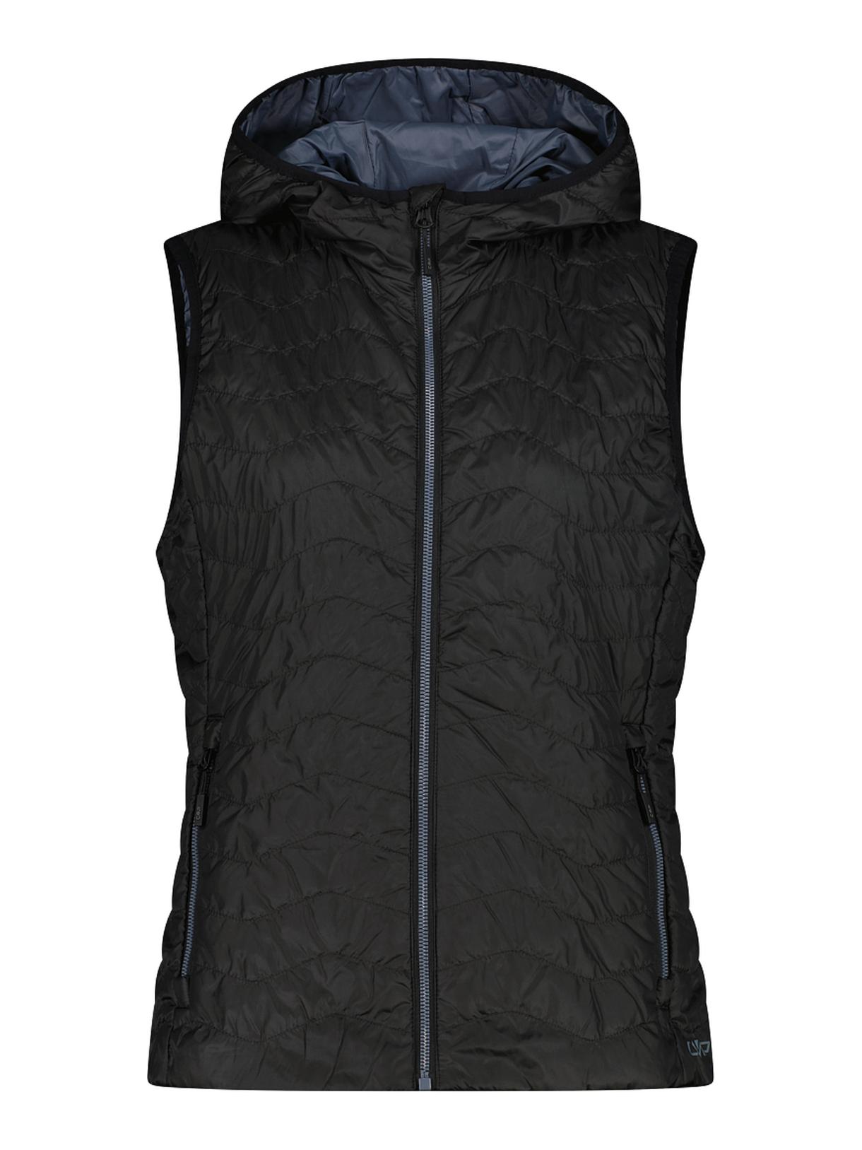 wasserabweisende Damen Weste mit Feel Warm Flat und Kapuze 1