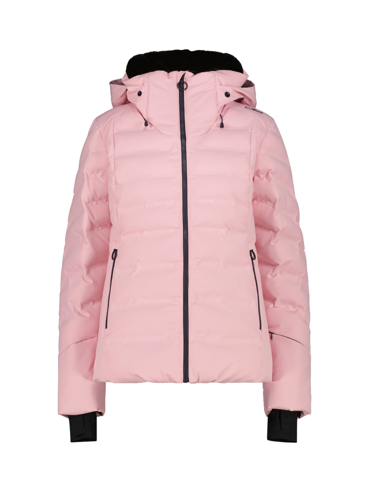 wattierte Damen Skijacke mit Clima Protect und Kapuze 1