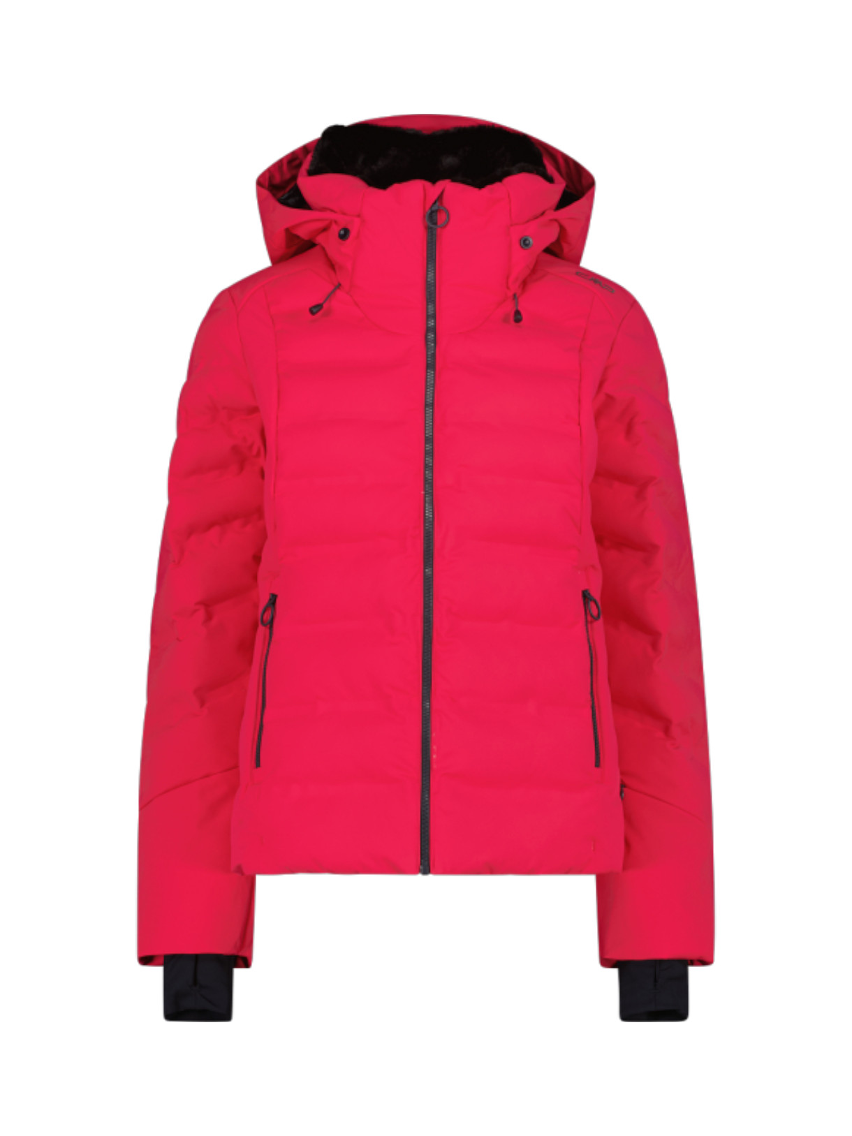 wattierte Damen Skijacke mit Clima Protect und Kapuze 1