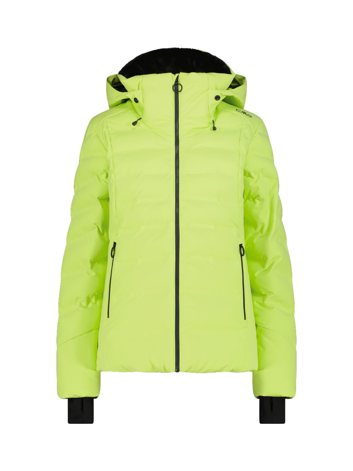 wattierte Damen Skijacke mit Clima Protect und Kapuze 1