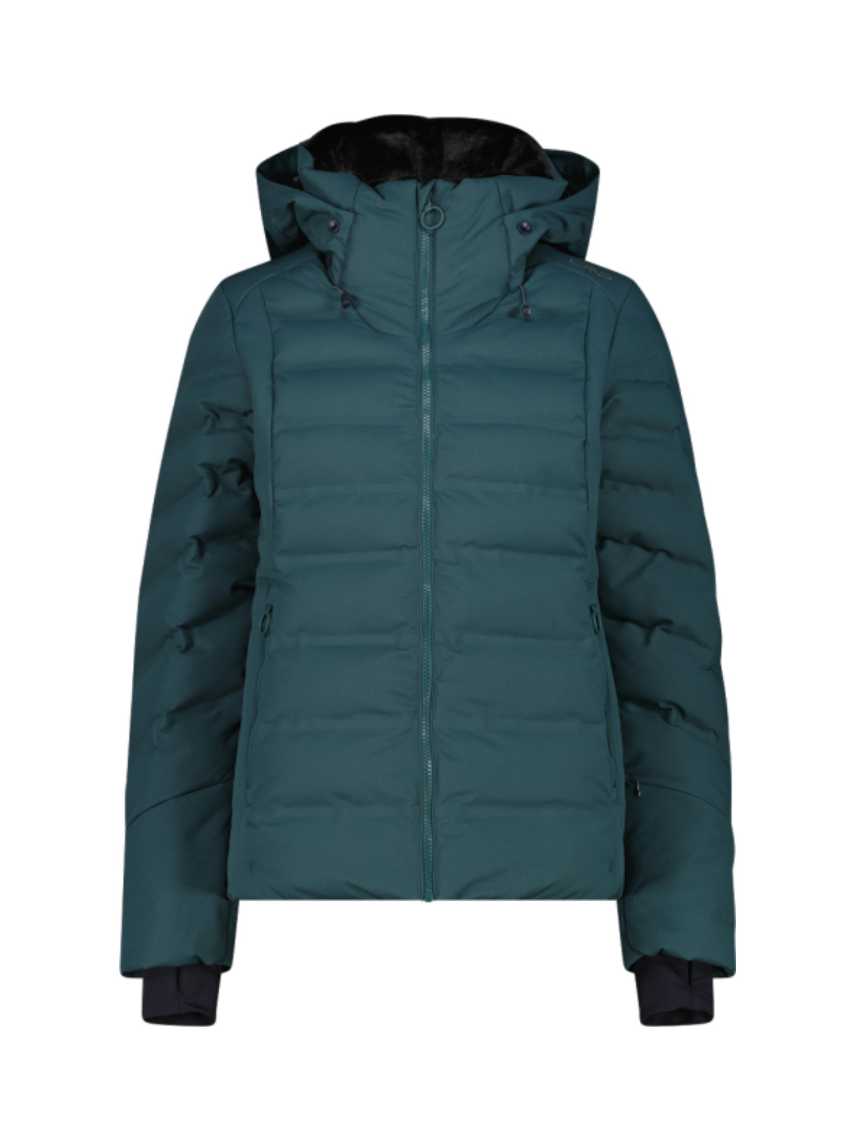 wattierte Damen Skijacke mit Clima Protect und Kapuze 1