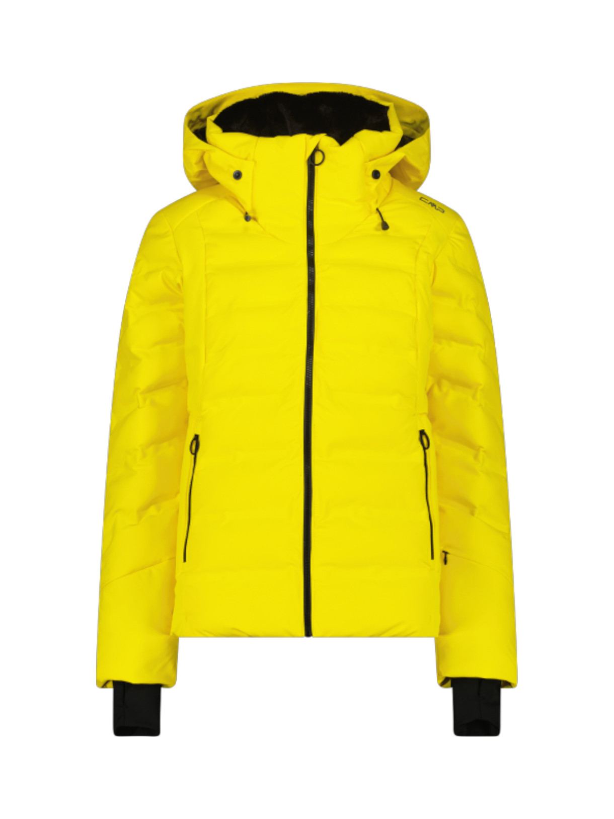 wattierte Damen Skijacke mit Clima Protect und Kapuze 1