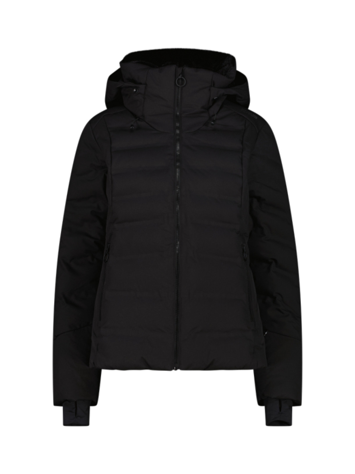 wattierte Damen Skijacke mit Clima Protect und Kapuze 1