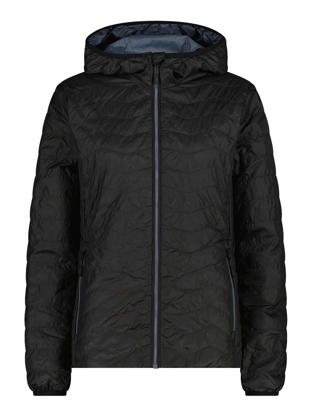 Wattierte Damen Stepp Jacke mit Feel Warm Flat und Kapuze 1