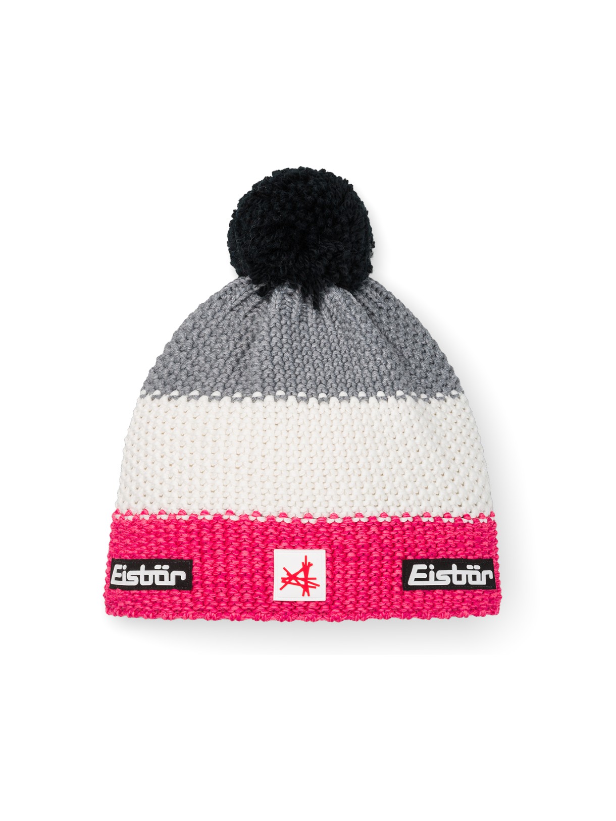 Star Pompon Fleece Mütze mit Ski Austria Print 1