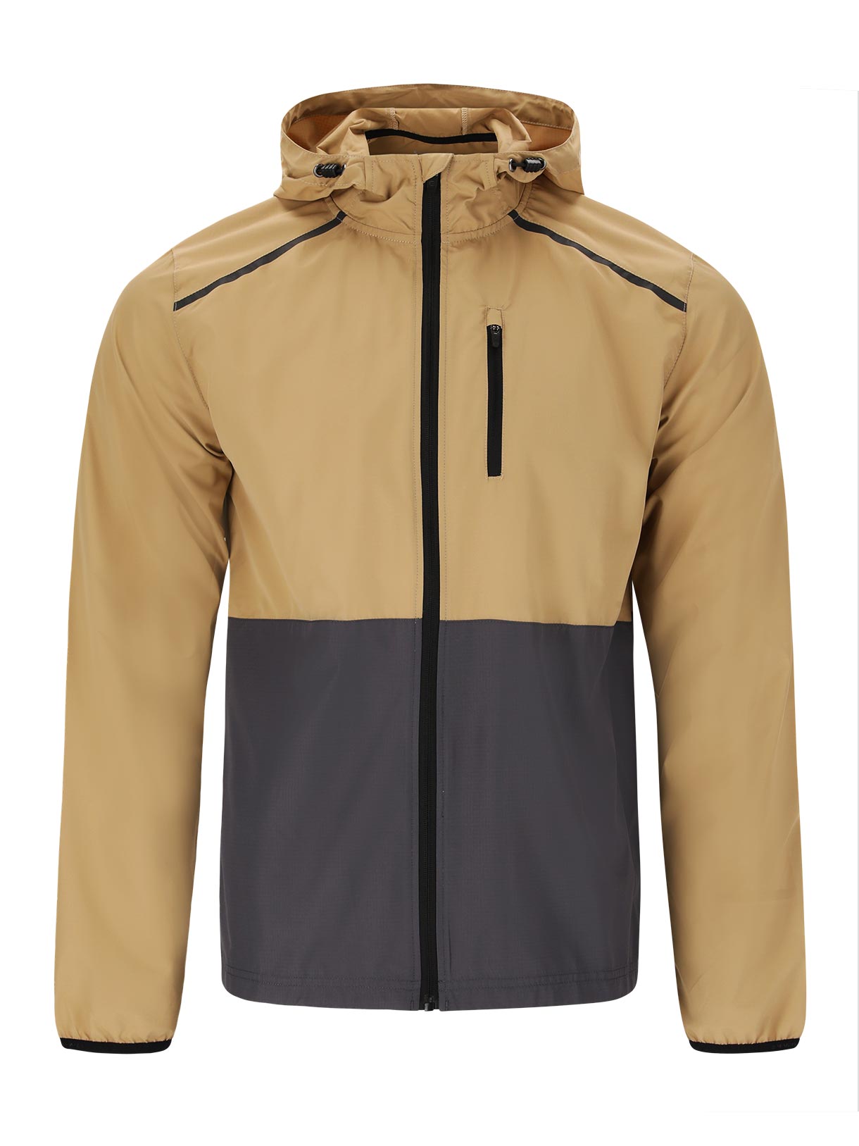 Hugoee Herren Laufjacke mit Kapuze 1