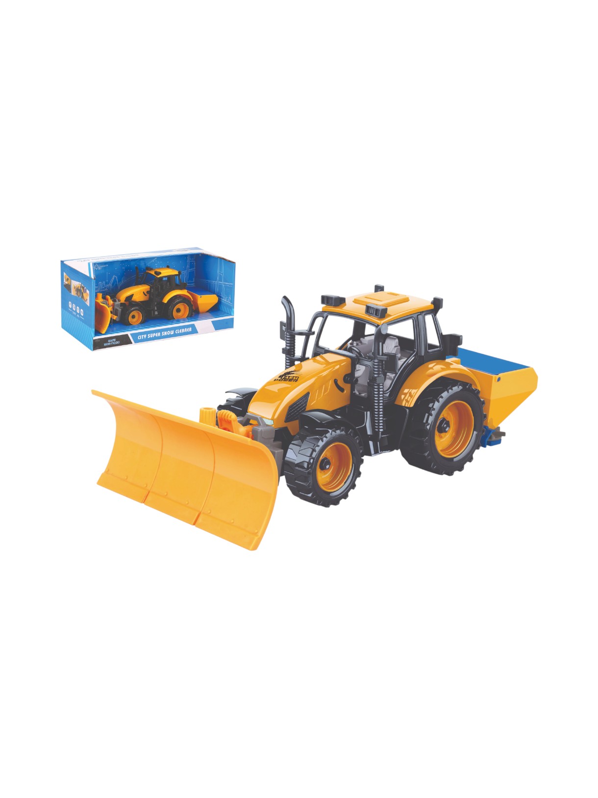 Schneepflug Traktor mit beweglicher Schaufel & abnehmbaren Aufsätzen 1