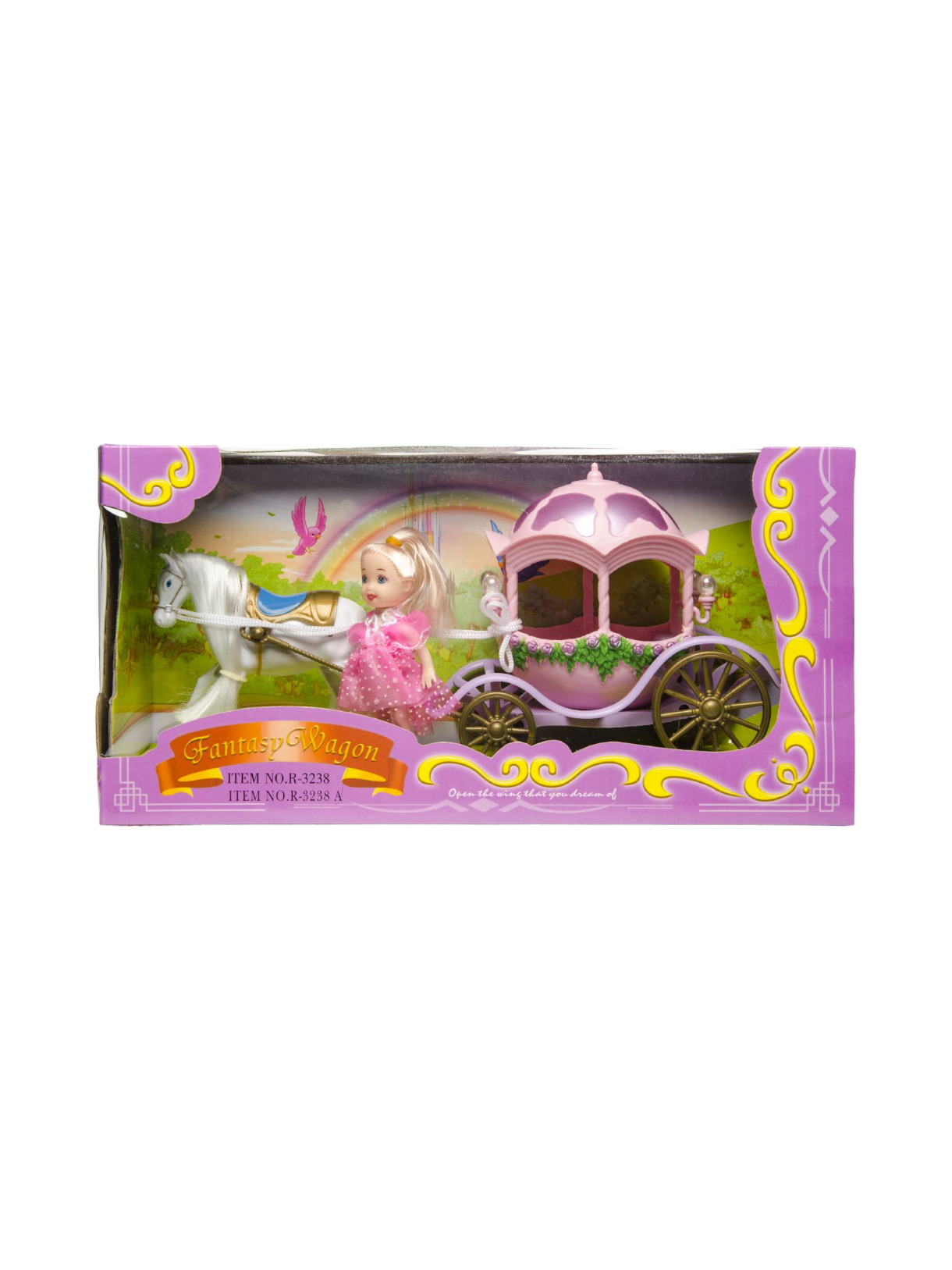Spielset Märchen Kutsche ca. 29,5 cm Spi pink 1