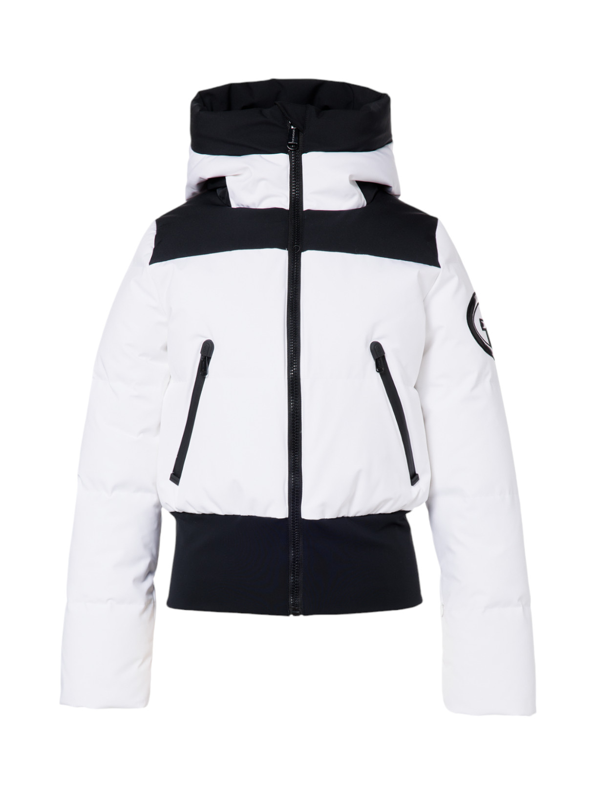 Village Damen Daunen Bomber Skijacke mit Kapuze 1