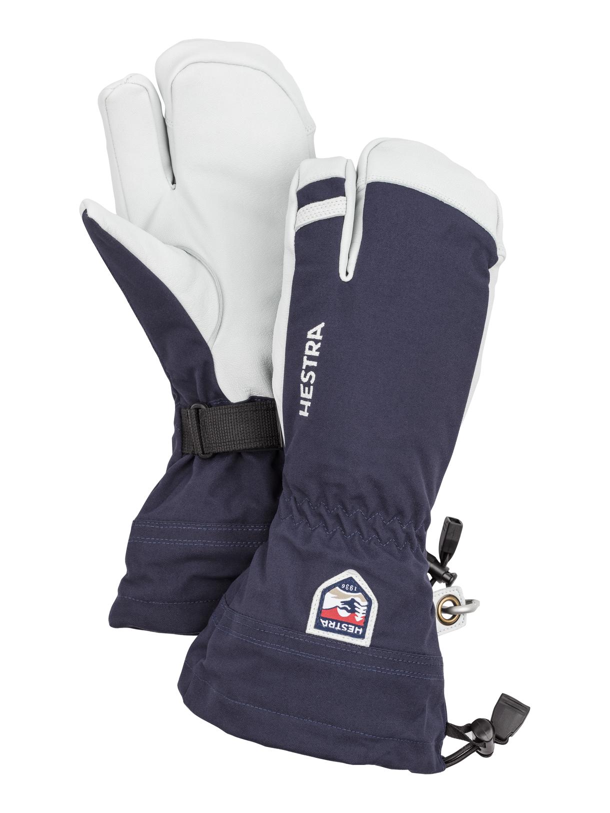 Army Leather Heli Ski 3 Finger Skihandschuhe 1