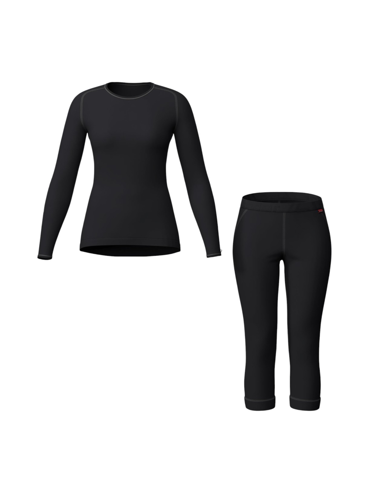 Damen Funktionswäsche Set Shirt und Hose 3/4 Transtex Warm 1