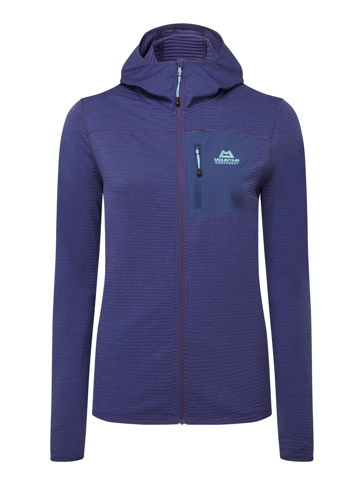 Lumiko Damen Fleece Jacke mit Kapuze 1