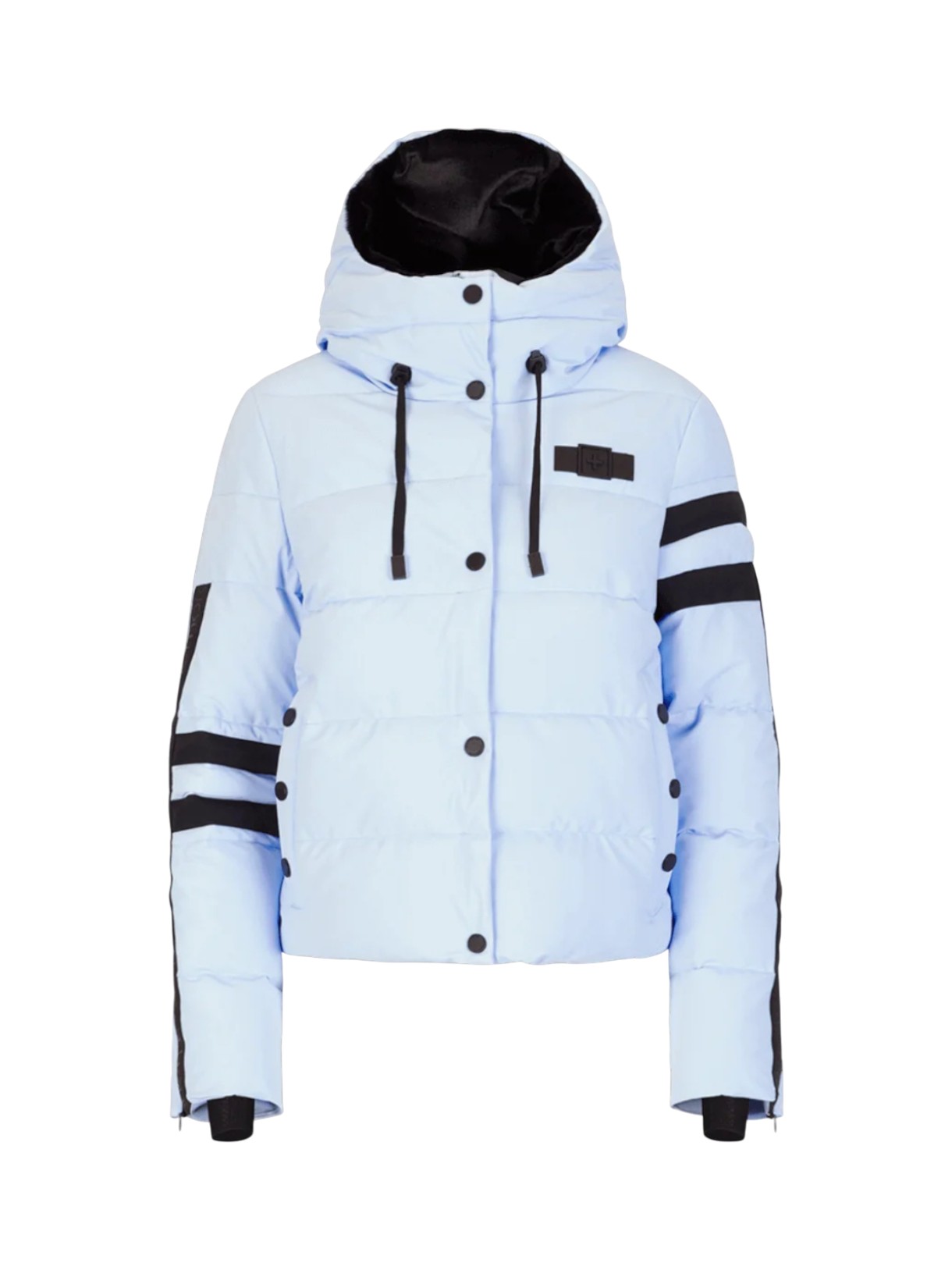 211 Eco Down Damen Skijacke mit Swarovski-Kristalle und Kapuze mit Kunstpelzbesatz 1