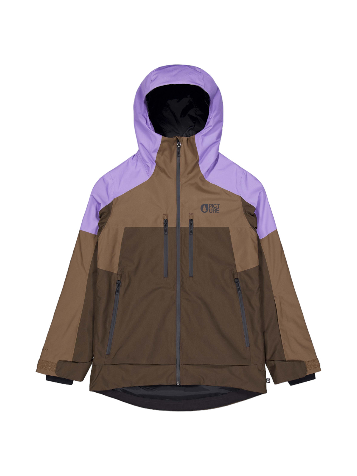 Exa 2-Lagen-Freeride Damen Skijacke mit Kapuze 1