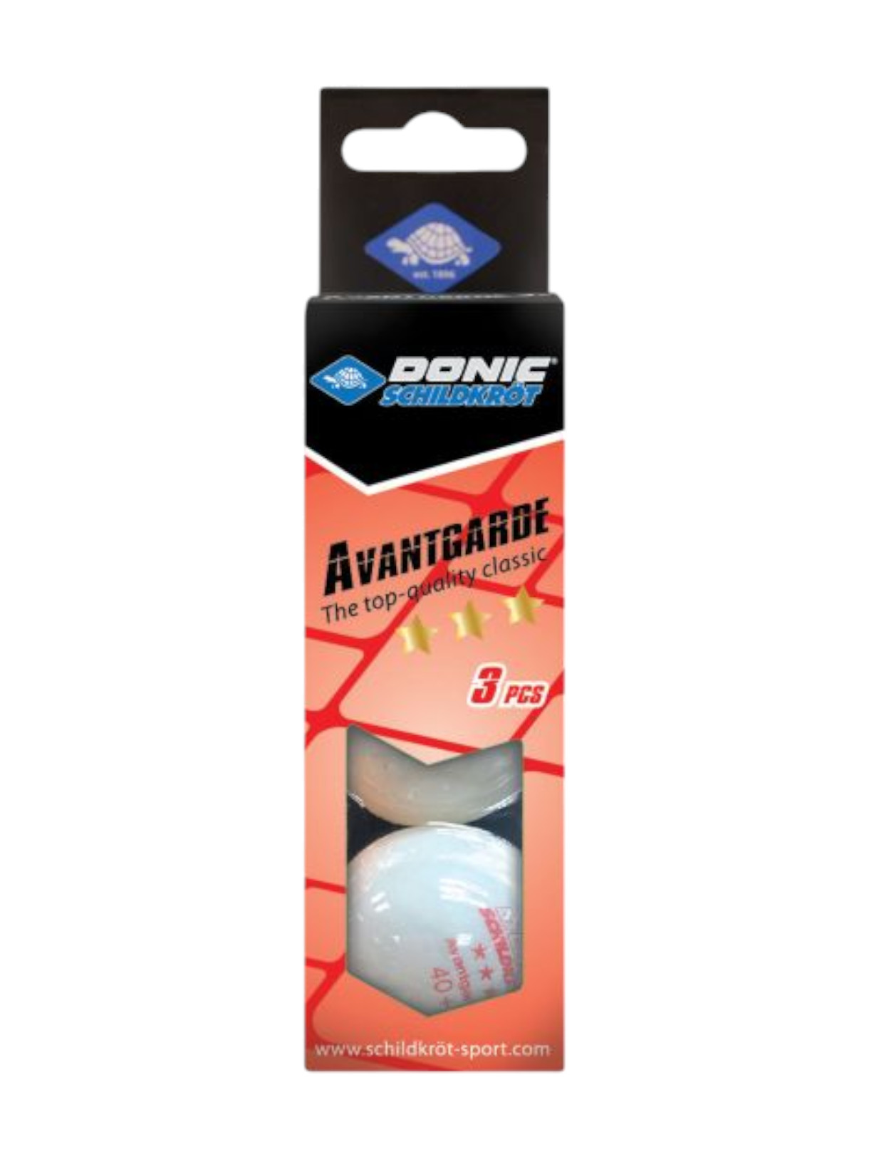 TT Bälle Avantgarde 3* 4cm (3 Stk) 1