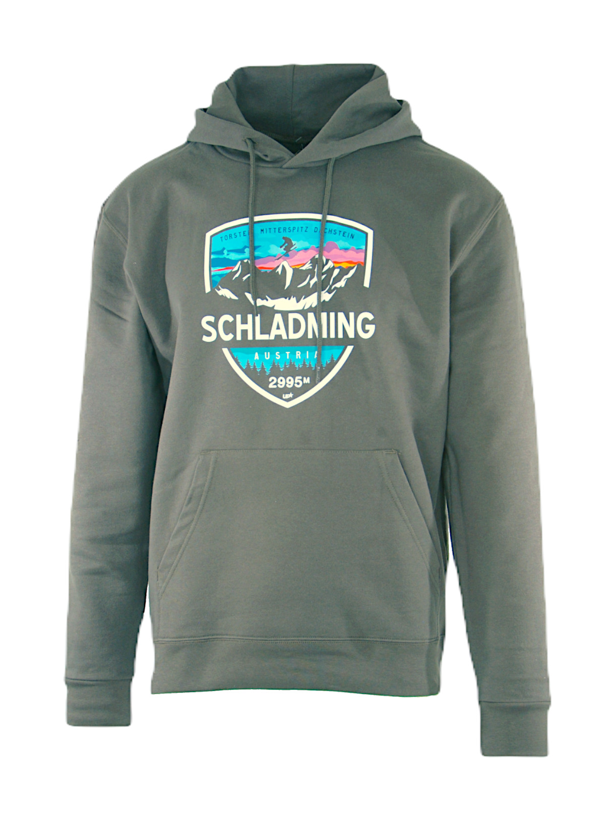 My Mountain Austria 2995 Herren Kapuzensweater grau 1