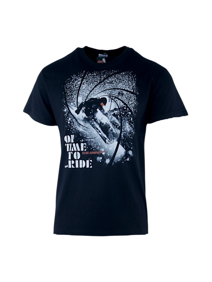 On Time To Ride Herren T-Shirt schwarz 1