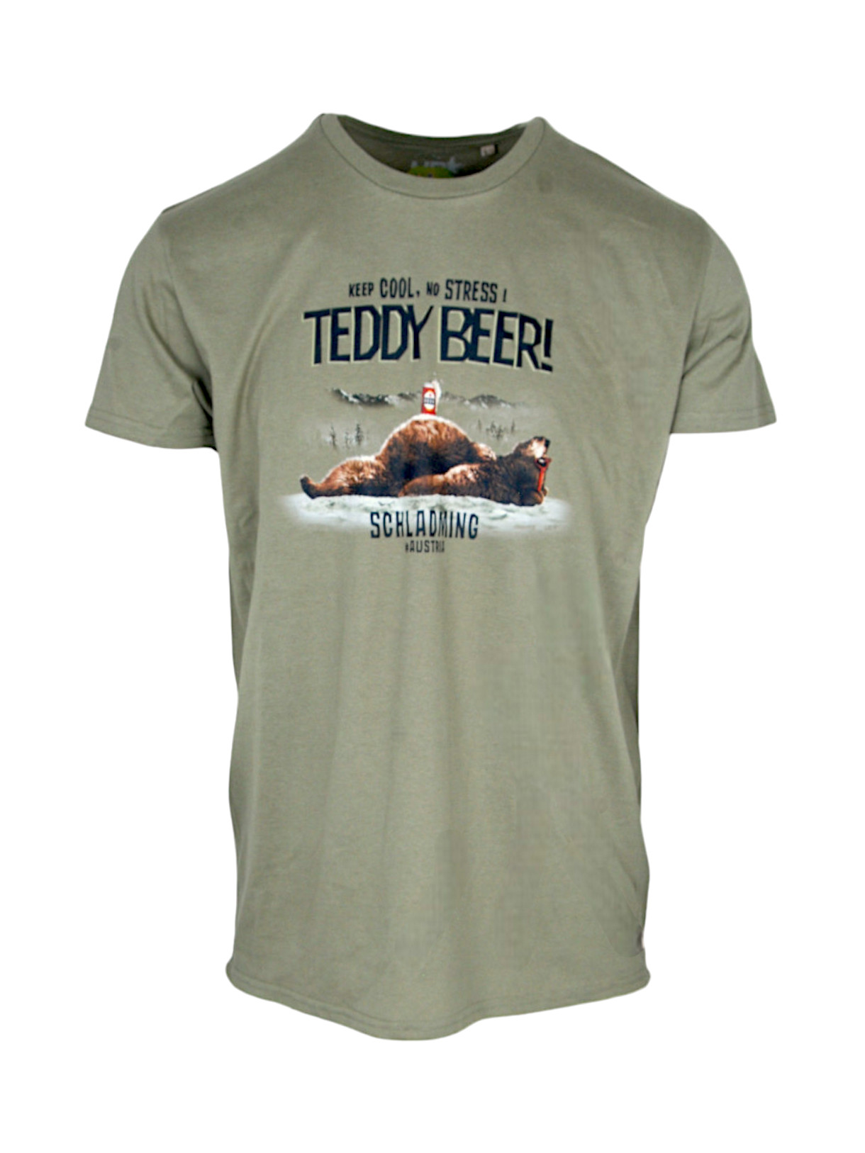 Teddy Beer Keep Cool No Stress Herren T-Shirt 1