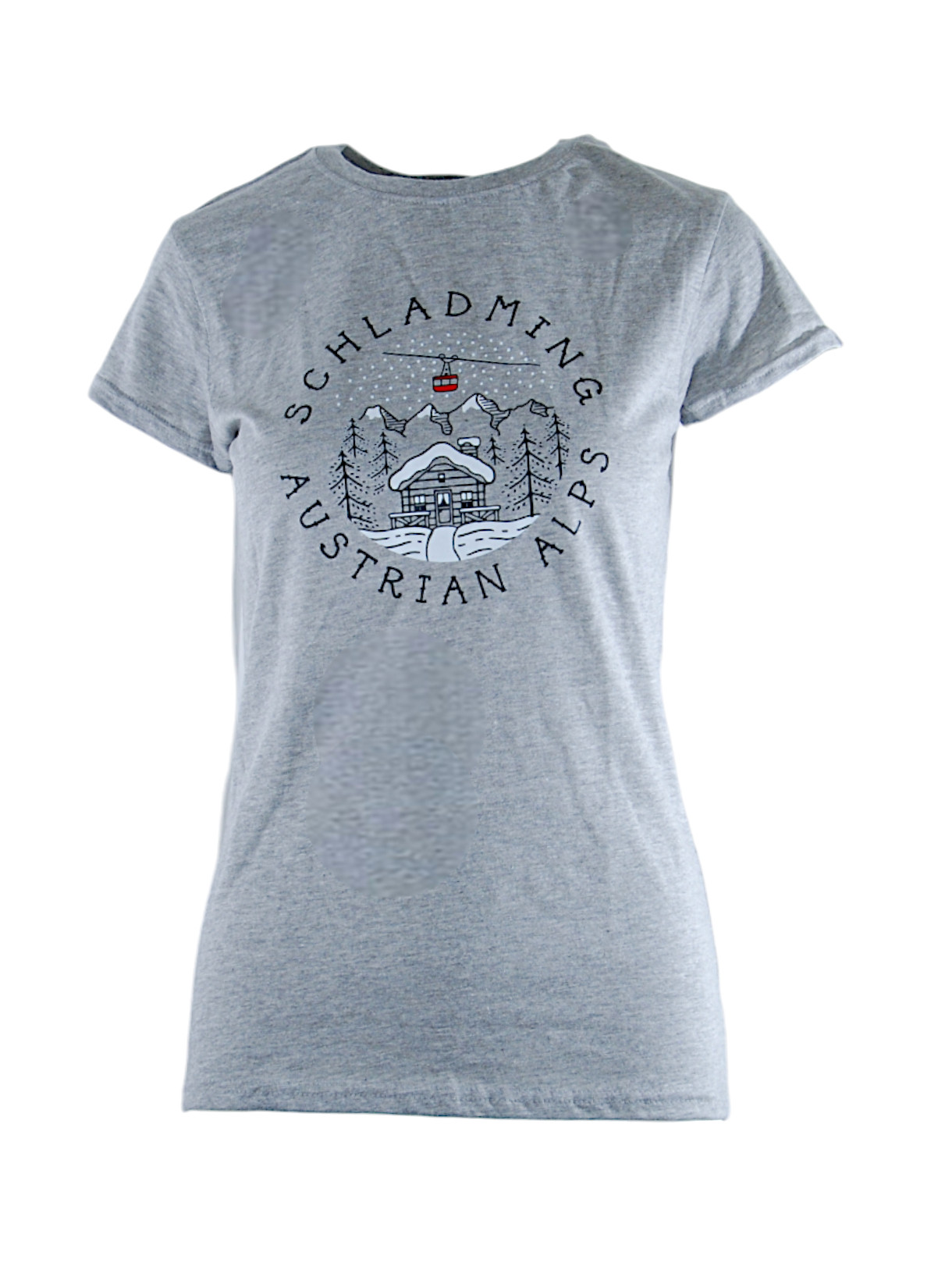 Top Of The Nature Austrian Alps Damen T-Shirt grau 1