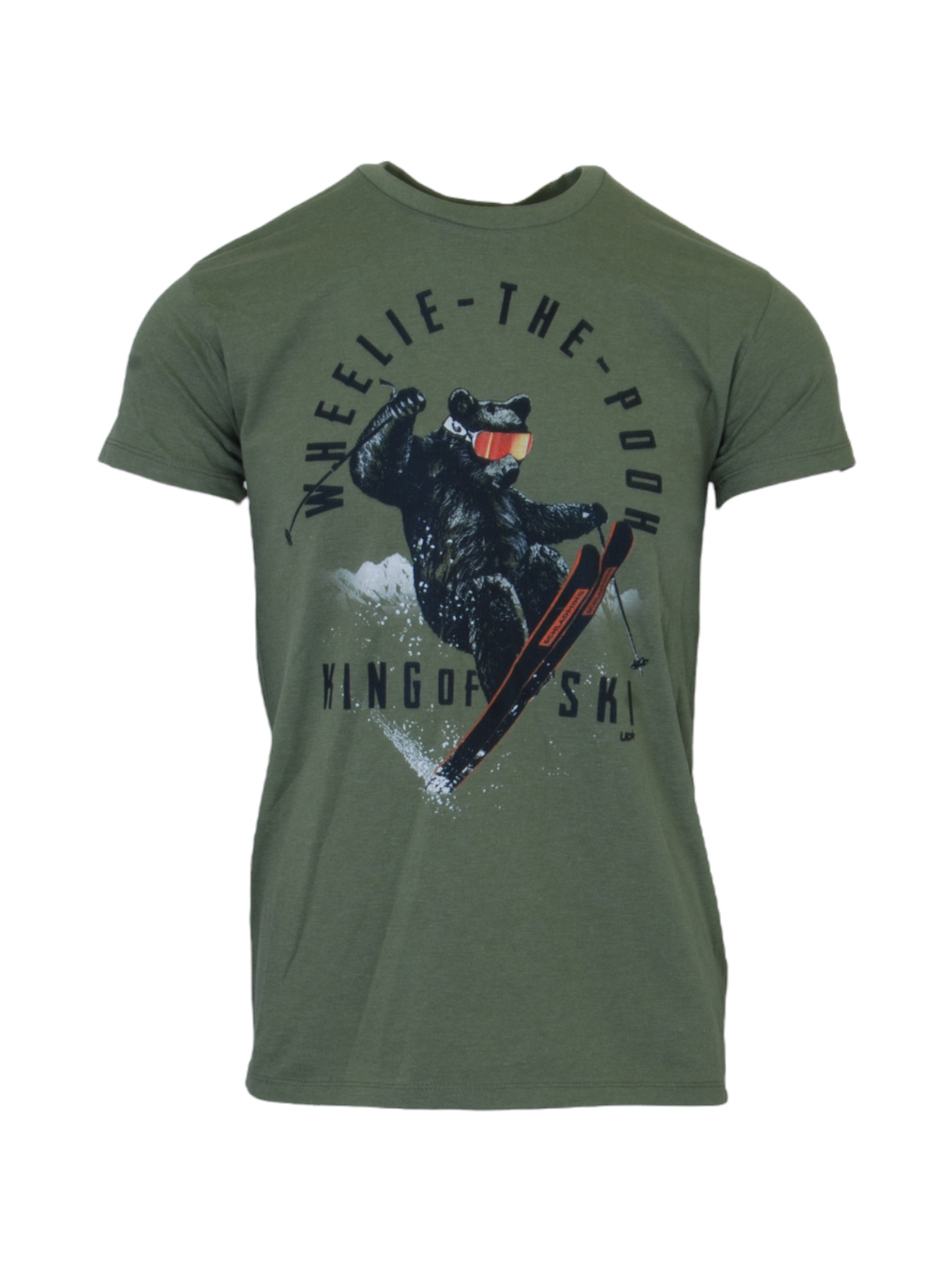 WHEELIE THE POOH Herren T-Shirt grün 1