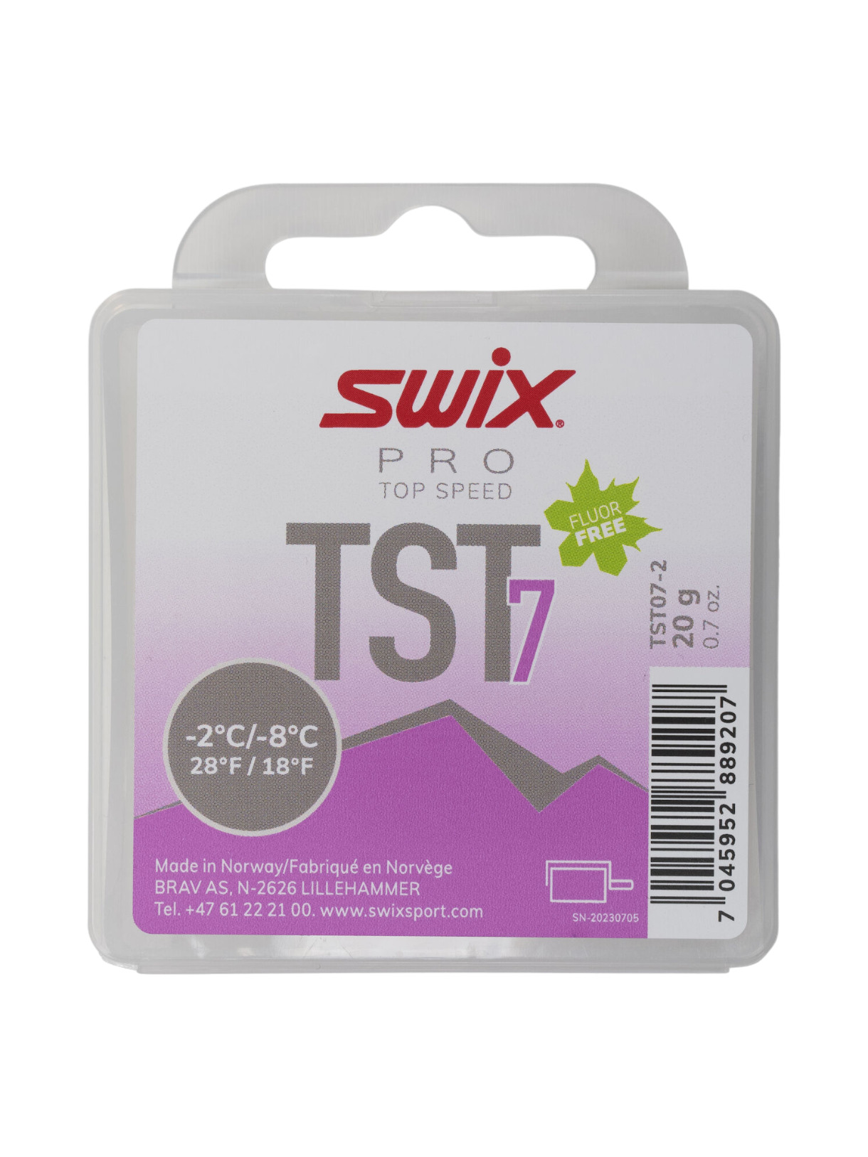 TS7 Turbo -2°C/-7°C 20g Skiwachs 1
