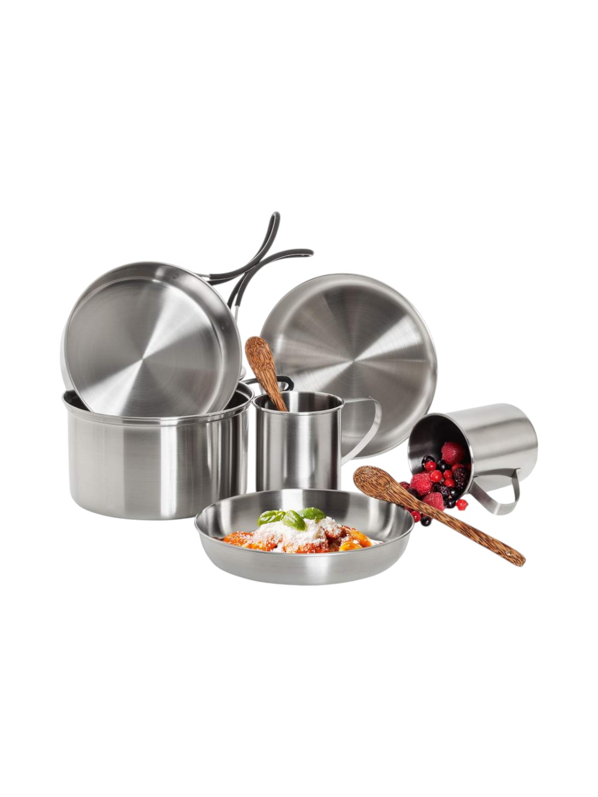 PICNIC SET KOCHTOPF SET inkl. TELLER & B silber 1